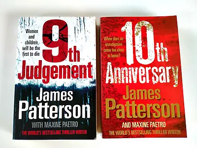James Patterson Women's Murder Club Books 9 And 10 Thrillers Large Paperbacks • $19.50