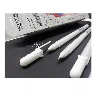 Sakura Gelly Roll White Gel Pen Medium XPGB-M - Cheapest On EBay!!! Best Price • £2.40