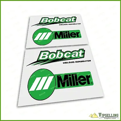 Miller Welder Generator BOBCAT Green Laminated Premium Quality Decals Stickers • $29.70