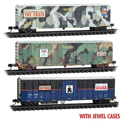 Micro-Trains N 98302233 Operation Toy Train Toys For Tots Box Car Freight Set • $97.56