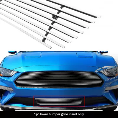 For 2018-2022 Ford Mustang Lower Bumper Aluminum Chrome Billet Grille Insert • $28.99