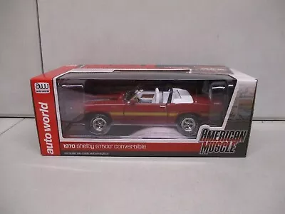 Auto World Muscle Machines 1970 Shelby GT 500 Convertible 1/18 • $74.99