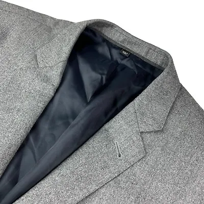J.Crew Men’s 100% Wool Flannel 2-Button Blazer/Jacket Gray • 42L • $82.12