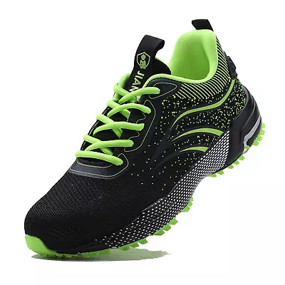 Mens Steel Toe Shoes Slip Safety Work Shoes Mesh Sneakers Indestructible Shoes • $45.95