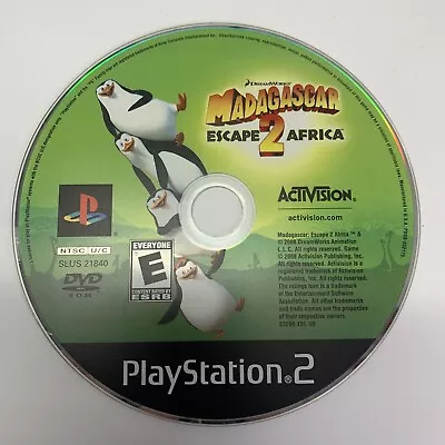 Madagascar 2 (Sony PlayStation 2 2005) PS2 - DISC ONLY Black Label Tested • $2.99