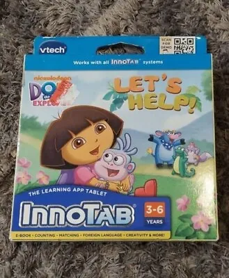 VTech Dora The Explorer InnoTab Learning App Tablet Game Let's Help! NEW In Box! • $0.99