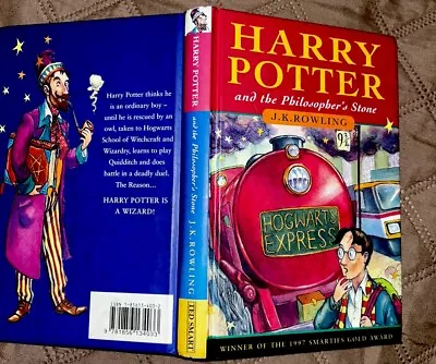 Harry Potter And The Philosophers Stone Hardback Dark Haired Wizard 109876543 • £49.99