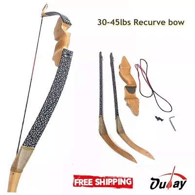 35lbs 40lbs 45lbs Archery Takedown Recurve Bow Right Hand Traditional Hunting • $79.99