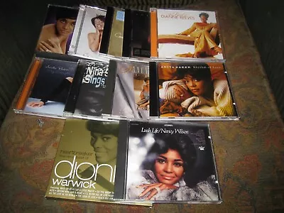 Job Lot Of 11 Female R&b Soul Vocalists Used Uk Cd Albums Inc Nancy Wilson. • £1