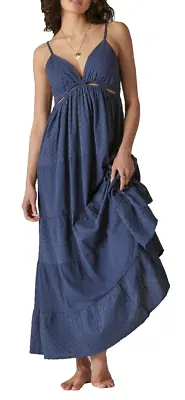 LUCKY BRAND Cutout Tiered Maxi Dress SZ - M/M (129.00) • $64.80