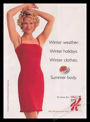 Kellogg's Special K 2000s Print Advertisement Ad 2001 Cereal Slim Blonde Model • $18.79