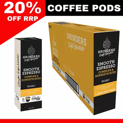 80x Grinder Caffitaly Rich Smooth Espresso Capsules Medium Coffee Machine Pods • $61.99