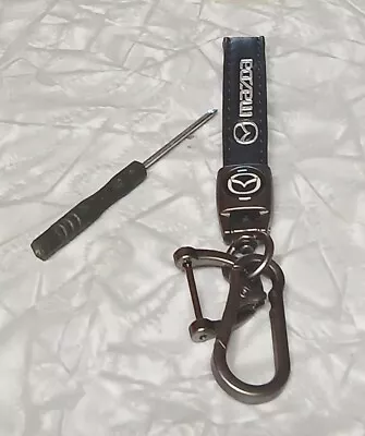 Mazda Chain All Car Models Premium Leather Key Chain With Solid Metal Key Ring • $12.50