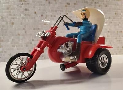 Alps Japan Spin A Trike Battery Operated Trike Toy With Rider Figure 3 Wheeler • $135