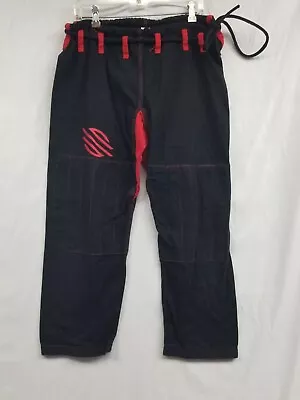 Sanabul Ju Jitsu Gi Fighter Martial Arts PANTS ONLY Men Size A1 Black Red • $26.85