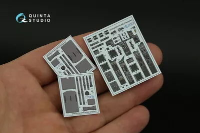 Quinta Studio 1/48 AH-64E Apache Interior Parts (3D Decal) For Hasegawa Kits • $37.50