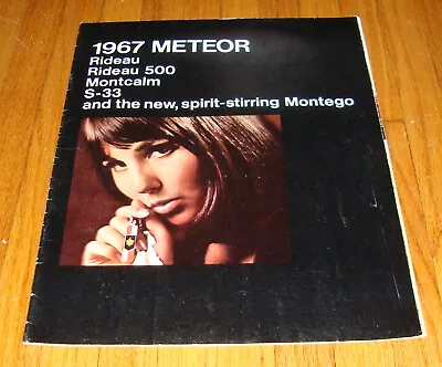 Original 1967 Meteor Sales Brochure Montego S-33 Rideau 500 Montcalm Canada • $19.99