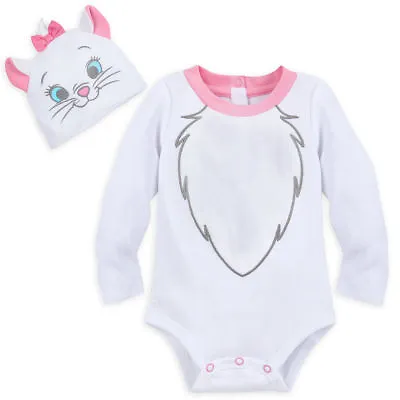 NWT Disney Store Marie Baby Costume Bodysuit Set All Sizes Cat Kitty Aristocats • $26.95