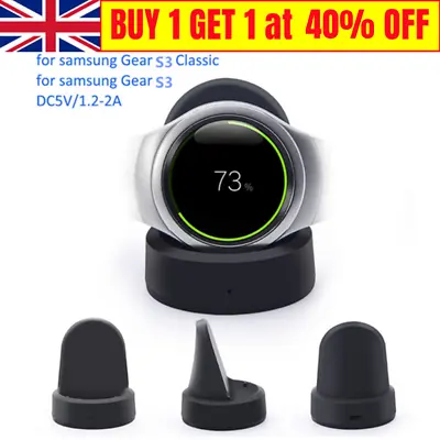 For Samsung Galaxy Watch Gear S3 Wireless USB Charger Charging Dock 42mm/46mm • £10.31