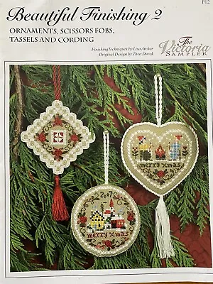 Beautiful Finishing 2: Ornament Scissors Fob Tassels+ By The Victoria Sampler • $7.95