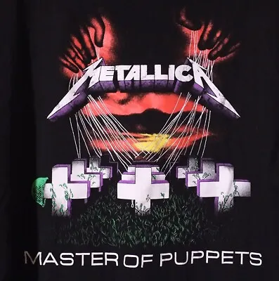 METALLICA Master Of Puppets Black T-shirt 2XL • $9.92