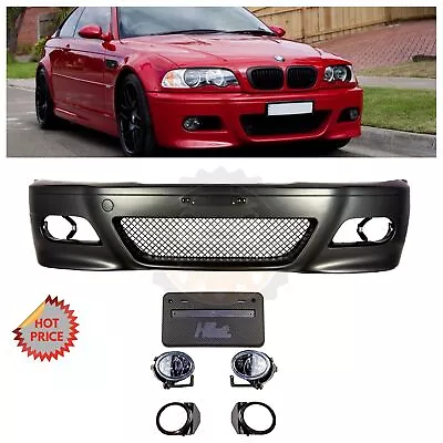 Oe Replacement Pp Plastic Bumper W/ Fog Lights For E46 M3 Only *us Seller* • $499.95