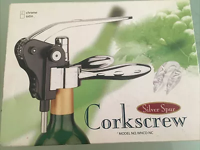 £12.99 • Buy Silver Spur Corkscrew Rabbit Style Lever Wine Bottle Opener Silver Professional