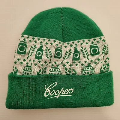 Coopers Sparkling Ale Beer Beanie Green White Christmas Style • $21.95
