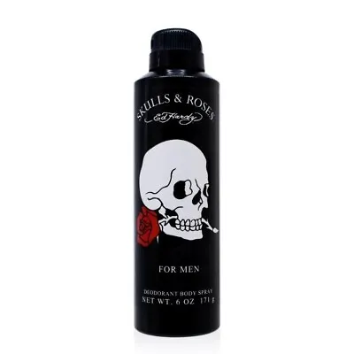Skulls & Roses Christian Audigier Deodorant Body Spray 6.0 Oz For Men-new In Box • $11