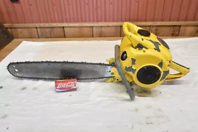 Vintage McCoulloch Model M47 Chainsaw Chain Saw 100 Lbs Compression & Spark • $145