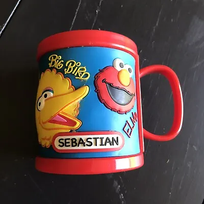 £11.40 • Buy Sesame Street Oscar Cookie Monster Elmo Big Bird Sebastian Cup Mug  Red
