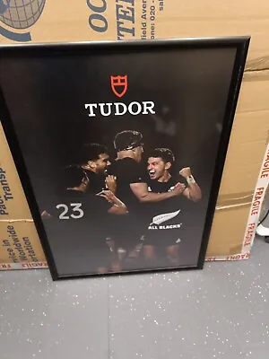 £20 • Buy All Blacks Rugby Poster With Frame,  Image Of Tudor Watches, Size 86cm 67cm