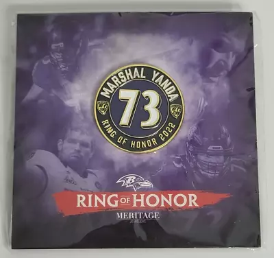 Marshal Yanda 2022 Baltimore Ravens Ring Of Honor Induction Souvenir Lapel Pin • $11.99