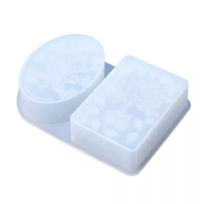 Western Art Plant Pattern Soap Candle Mold DIY Handmade Silicone Soap Mould • £5.65