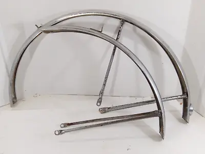 Vintage Schwinn Bicycle Chrome Fender Set 26  S5 S6 Caliper Brake W/ Reflector • $29.95