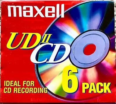 Maxell Ud Ii Cd-74 High Bias Type Ii Audio Cassette 6 Pack ~ Brand New Sealed • $44.95