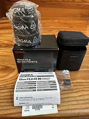 Sigma 15mm F2.8 Ex Dg Diagonal Fisheye • $375