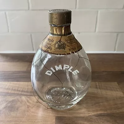£8.99 • Buy Vintage Dimple John Haig Scotch Whisky Empty Triangular Glass Bottle - Wired