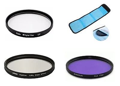 40.5mm Camera Lens Bundle UV CPL FLD Filter Storage Bag For Samsung Camera • $25.29