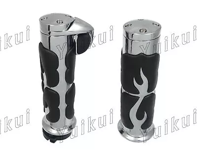 7/8  Motorcycle Chrome Handlebar Grips For YAMAHA XV 250/535/750 VIRAGO All year • $42