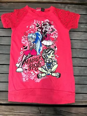 Girls Monster High Scary Cute  L/G Kids 10/12  T Shirt 2016 • $14