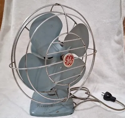 VTG General Electric GE 4 Blade Oscillating Table Or Wall Mount 1 Speed 12” Fan • $35
