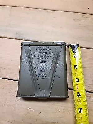 Original WWII Era U.S. Military M5 Protective Ointment Kit  Container - Empty • $5