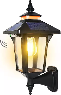 Solar Waterproof Motion Sensor LED Porch Sconce Lamp Fixture 3 Lighting Modes • $27.68