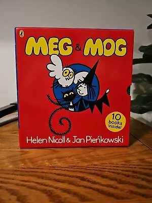 Meg And Mog Collection 10 Books Box Set By Helen Nicoll And Jan Pienkowski • £20