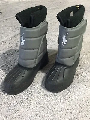 Polo Ralph Lauren Snow Winter Waterproof Boots Wellies Removable Sock Lined 4.5 • £35