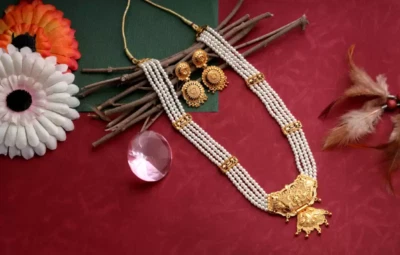 $19.19 • Buy Indian Bollywood Pearl 22K Gold Plated Earrings Necklace Wedding Jewelry Set