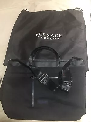 Versace Parfums Bag Large Weekender Travel Tote Black Large. • $45