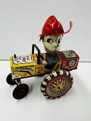 Marx Milton Berle Whoopee Crazy Car Vintage 1950's Tin Wind-Up Toy • $20.50