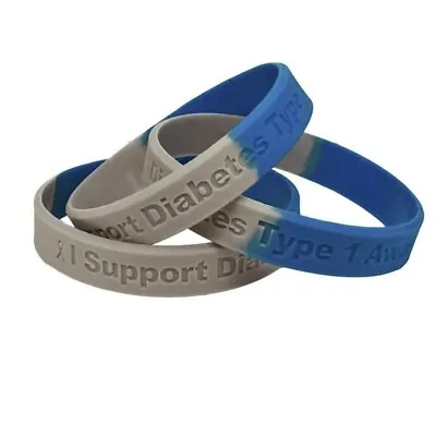 25 Pc I Support Diabetes Type 1 Awareness Medical Grade Silicone Bracelets • $21
